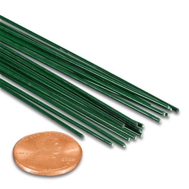 Green Floral Stem Wire 18" by Paper Mart