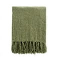 thumbnail image 2 of MintLimit Fluffy Chenille Knitted Throw Blanket Decorative Fringe for Bed Sofa Couch Chair 130*190CM, 2 of 5
