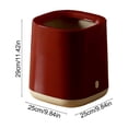 thumbnail image 3 of TIMIFIS Plastic Makeup Mirror Large Capacity Garbage Can High Color Household Living Room Kitchen Bedroom Double-Layer High-Class Feeling Garbage Can Plastic Trash Cans Apartment Essentials, 3 of 6