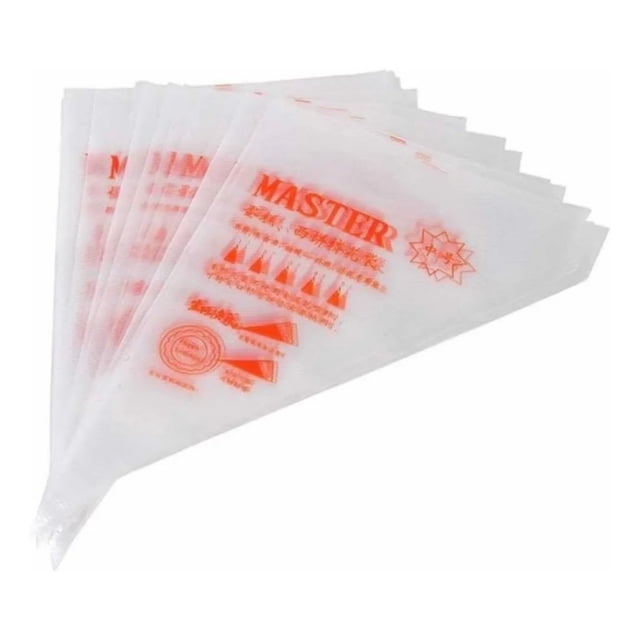Paquete de 100 fundas de pastelería desechables de 30 cm para cocina