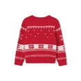 thumbnail image 6 of Elippeo Y2K Ugly Christmas Sweaters Family Matching Knit Pullover Crew Neck Elk Reindeer Themed for Holiday Fall Sweater Party, 6 of 10