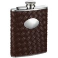 thumbnail image 1 of Visol Products VF1319 Visol James Brun Armure Modèle 6oz Acier Inoxydable Flasque, 1 of 4