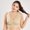 Beige, variant on Wuffmeow Plus Size Bras For Women Seamless Bra With Pads Big Size Bralette Push Up Brassiere Bra Vest Wireless 4XL 5XL 6XL