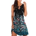 thumbnail image 2 of Fankiway Robe Débardeur d'Été Décontractée pour Femmes Imprimé Floral Robe de Plage Sans Manches Robes d'Été pour Femmes Liquidation Robes pour Femmes Grande Taille Liquidation, 2 of 5