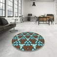 thumbnail image 4 of Ahgly Tapis Rectangulaire Lavable en Machine Rouge Brun, 3 Pieds x 5 Pieds, 4 of 7