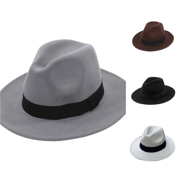 Classic Fedora Hat for Timeless Elegant Wide Brim Sun Winter Warmth Casual Dressy Occasions
