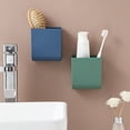 thumbnail image 3 of Organizador de pared adhesivo para teléfono - Práctico portaobjetos sin perforaciones en color verde, ideal para ahorrar espacio junto a enchufes., 3 of 6