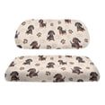 thumbnail image 2 of Pzuqiu Cartoon Dachshund Golf Cart Seat Cover Set - Cute Dog & Paw Print Design, Breathable Stretch-Fit, Universal Fit for 2-Seater Carts, 2 of 9