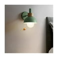 thumbnail image 4 of Living Room Porch Aisle Lamp Nordic Minimalist Modern Bedroom Bedside Lamp Macaron Wall Lamp(green), 4 of 5