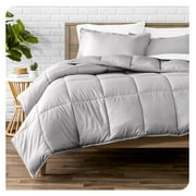 Homehours Comforter Set - / Extra Long Size - Ultra-Soft - Goose Down Alternative - Premium 1800 Series - All Season Warmth (Light Grey)