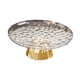 thumbnail image 3 of Frutero redondo con base, ideal para decorar mesa, cocina, encimera u oficina. Blanco y dorado, 3 of 9