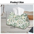 thumbnail image 7 of COEQINE Facial Tissue Box Cover PU Leather Tissue Case Dispenser Stylish Rectangle Tissue Case Dispenser Organizer for Kitchen, Office, Car, Outdoor Tent, Hotel, Eucalyptus Leaf Green, 2 PCS, 7 of 7