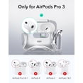 thumbnail image 2 of ESR Protection Case Compatible with AirPods Pro 3 Case (2025), Drop-Proof Lock & Easy Open, Cyber Series, Grey, 2 of 10