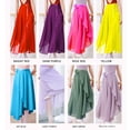 thumbnail image 6 of Elegant Sheer Ballet Wrap Skirt Adjustable Tie Waist Dancewear for Women Dance Swing Long Skirts Gymnastic Over Scarf, 6 of 9