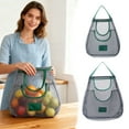 thumbnail image 4 of TIELUTT Kitchen Storage Bag Portable Hollowed Out Mesh Tote Storage Bags Reusable Containers with Lids Small Container Bag Clips for Food Storage Freezer Meal Bag Holder Containers for Food Storage w, 4 of 4