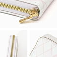 thumbnail image 3 of PU Leather Credit Card Holder Wallet Card Case ID Case Organizer Zipper Wallet, 3 of 5