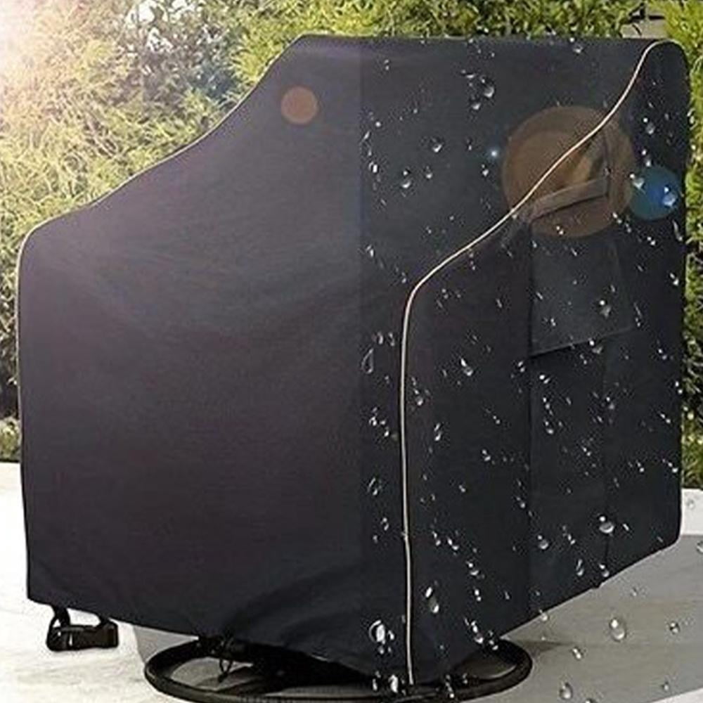2 Pack Outdoor Swivel Lounge Chair Cover, Waterproof Patio Swivel Chair Covers, Weatherproof Furniture Protective Cover for Lawn Garden Outdoor Indoor