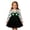 White, variant on HNMKIU Halloween for Girls Child Girls Long Sleeve Party Dance Prints Halloween Dress Kids Casual Wear White - 5-6 Years