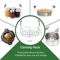 thumbnail image 2 of DIY. STORE 7 in 1 Canning Kit Include Steamer Rack,Canning Funnel,Jar Lifter,Wrench, Tongs,Lid Lifter/Bubble Remover Tool.Suitable for Easy Learning and Making of Household Mason Canning (Green), 2 of 7