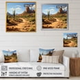 thumbnail image 4 of Designart "Impression of Desert Cactus in Nevada" Food & Beverage Framed Wall Art - Brown Fruits Bedroom Framed Canvas Wall Art, 4 of 6