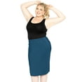 thumbnail image 2 of Stretch Is Comfort Women's Soft Stretch Midi Skirt | Adult  Small - 5x, 2 of 9