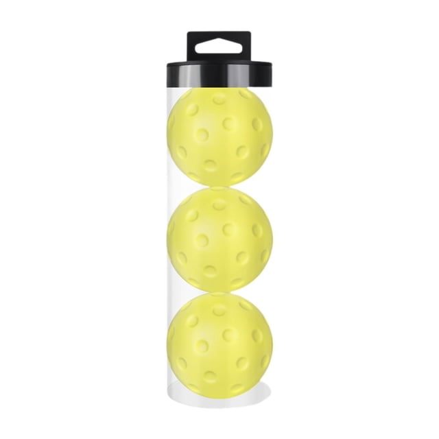 3 pelotas de espuma para pickleball, ideales para tenis y pickleball. Pelotas de espuma suaves y silenciosas. Amarillo