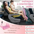 thumbnail image 2 of Foot Hammock for Plane Travel, Upgraded Wide Airplane Foot Hammock with Detachable Hardboard, Portable Footrest for Air Travel Essentials Long Flights Flying, Adjustable Foot Rest Leg Hammock, 2 of 12
