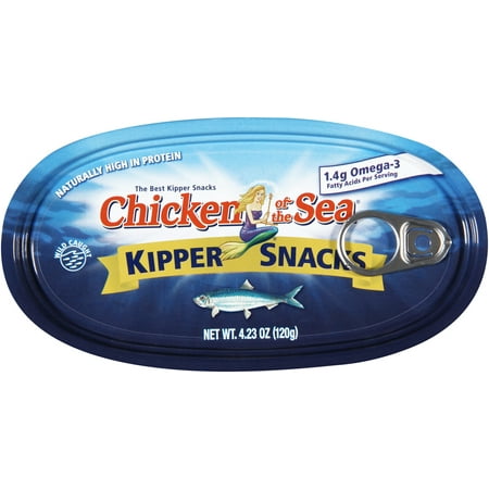 - (3 Pack) Chicken of The Sea Smoked Herring Kipper Snacks, 4.23 oz
