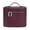 C, variant on Detachable Liner Makeup Train Case Removable Divider Cosmetic Organizer Zippered Travel Bag with Brush Slots & Removable Insert