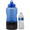 thumbnail image 4 of Wellness 128oz Sports Water Bottle Blue with Straw, 4 of 5