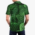 thumbnail image 6 of Salouo Natural Green Leaves for Men's Short Sleeve Polo Shirts,Polo Shirts for Men Performance Short Sleeve Golf Shirt Athletic Casual Collared T-Shirt-4X-Large, 6 of 8