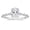 Silver, variant on 2 Carat Oval Cut Engagement Promise Ring for Women