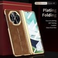 thumbnail image 3 of For Huawei Mate X3 4G Phone Case with Tempered Glass Film Electroplating Leather PC Mobile Cover - B, 3 of 5