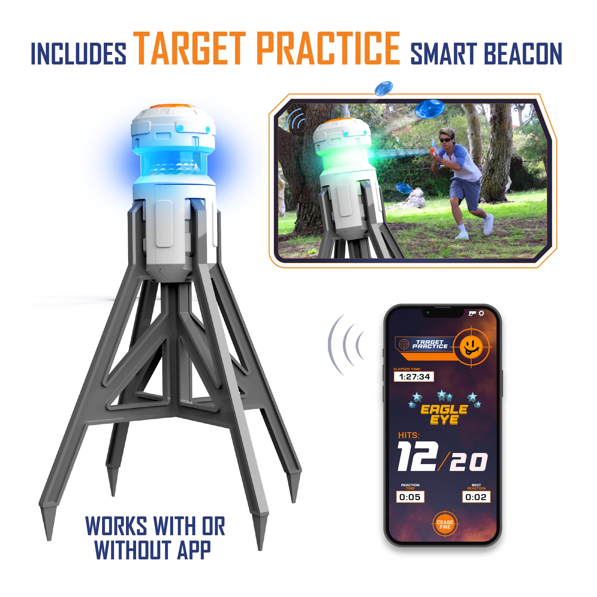 Faction Havoc Gel Bead Blaster with Smart Beacon and 10,500 Gel Beads, Ages 14+