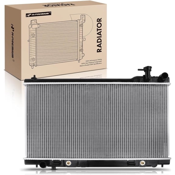 A-Premium Engine Coolant Radiator with Transmission Oil Cooler Compatible with Infiniti G35 2003-2007, G35 2003-2006, Automatic Transmission, Replace# 21410AM900, IN3010118