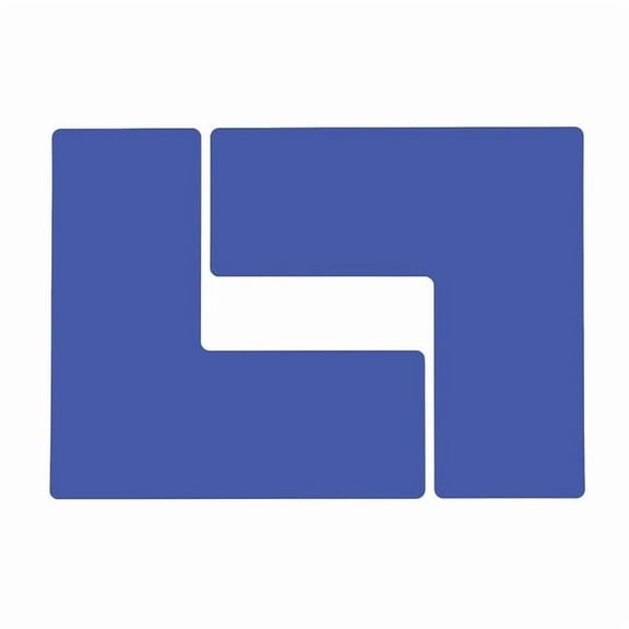 Brady Floor Tape,Blue,4 inx10 in,L,PK20 104456