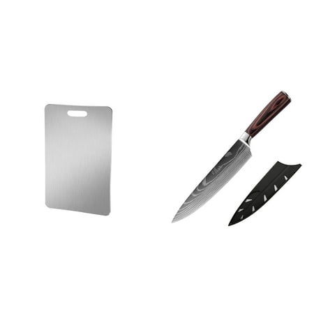 

SomWiBe Cutter 50% Off Clear! Stainless Steel And Cutting Board For Home Kitchen Use With Extra Thickness For Rolling Dough And Chopping Vegetables.