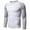 White, variant on Luxalzxs Active Long Sleeve Tops for Men Basic Casual Pullover T Shirts Quick Dry Moisture Wicking Sun Protection Workout Compression Shirts Raglan Sleeve Muscle Bodybuilding Running Fitness Tops