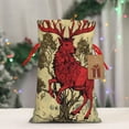 thumbnail image 5 of Naloa Mythical Red Stag Illustration Drawstring Christmas Bags, 3D Xmas Gift Bags, Christmas Wrapping Bags, Xmas Goodie Bags, Treat Pouch Bags, Party Favor Bags-Medium, 5 of 9