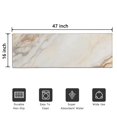 thumbnail image 5 of White Gold Marble Pattern Door Rugs,Washable Non Slip Door Mats Indoor,Decorative Door Mats,Entry Mat Indoor for Entrance,Bedroom,Kitchen,Bathroom,16"x47", 5 of 6