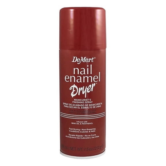 Demert Nail Enamel Dryer Manicurists Finishing Spray Infused With Mink Oil And Panthenol, 7.5 oz