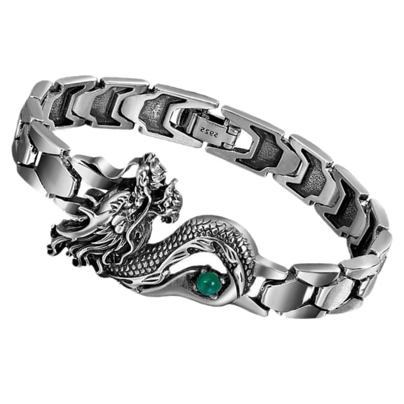 ELAYARD Unique Dragon Bracelet Womens Wrist Decoration Metal Bracelet for New Year