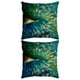 thumbnail image 1 of Funda de Cojín Billuyoard Terciopelo Estampado de Pavo Real Verde con Cierre de Cremallera, 1 of 6