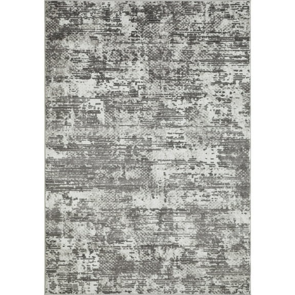 Loomaknoti Rhane Afrey 5' x 7' Gray Abstract Indoor Area Rug