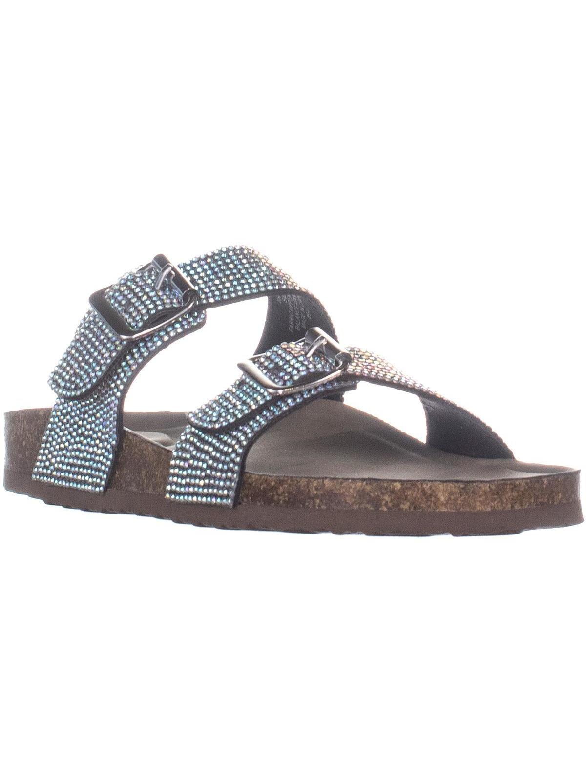 Womens madden girl Brando Comfort Slide Sandals, Iridescent, 7 US