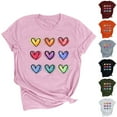 thumbnail image 3 of Tejiojio Essentials Short Sleeve Clearance Lady's Monther's Day Summer T-Shirt Women Printed Plus Size O-Neck Tee Tops, 3 of 3