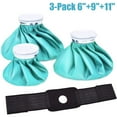 thumbnail image 1 of Ice Packs for Injuries Reusable  3 Pcs Cold/Hot Water Pack and 1 Taping for Pain Relief  Shoulder Knee  No-Leak Waterproof Light Blue Ice Bag After Surgery Recovery Therapy 6”/9”/11”, 1 of 9