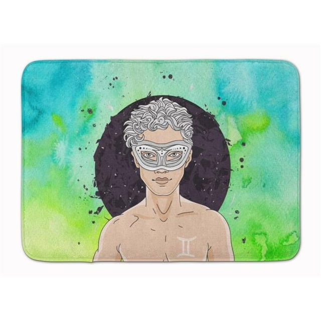 Carolines Treasures BB7319RUG Gemini Zodiac Sign Machine Washable Memory Foam Mat