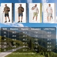 thumbnail image 4 of POENTAB Men's Cargo Shorts Quick Dry Lightweight Stretch Fishing Hiking Shorts for Men with 7 Pockets for Outdoor Travel Khaki, 4 of 9