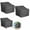 Black, variant on Patio Swivel Chair 2 Pack Outdoor Rocking Chair For Patio Garden Wicker Furniture Cloth, Black E